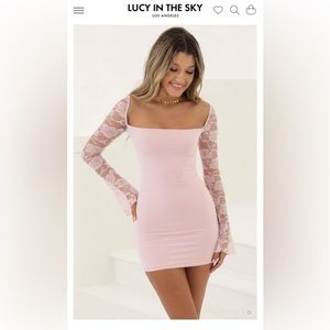 Lucy in the Sky Pink Floral Dress